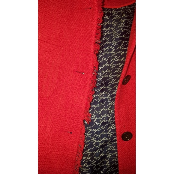 KARL LANGERFELD TWEED TOPPER JACKET 🆕 - Picture 4 of 8